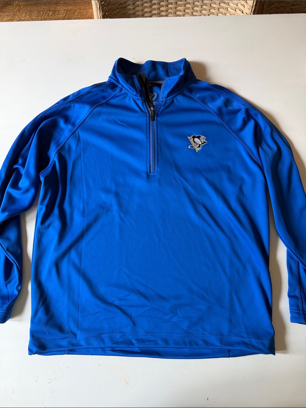 Blue NHL Pittsburgh Penguins Quarter-Zip Pullover